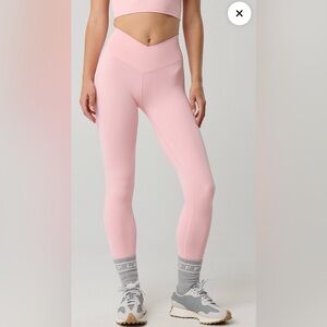 OFFLINE By Aerie Real Me High Waisted Crossover Legging color club pink